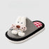 Funny Dog Checkered Warm Slippers