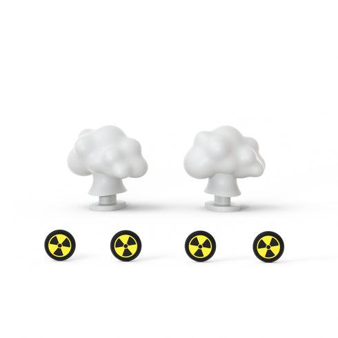 Mushroom Cloud Fins and Eyes for Sharkicks Pro