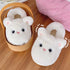Whimsical Kitty Faux Fur Slippers