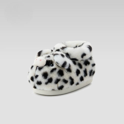 Fuzzy Pig Snout Indoor Slippers
