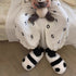 Fuzzy Panda Bear Plush Slippers