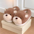 Snuggly Bear Face Plush Slippers