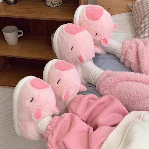 Capybara Plush Snout Home Slippers