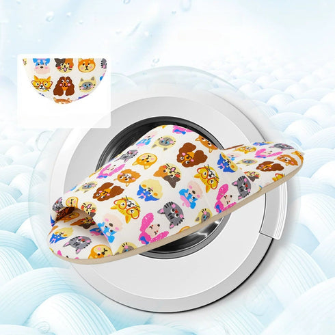 Cartoon Animal Print House Slides