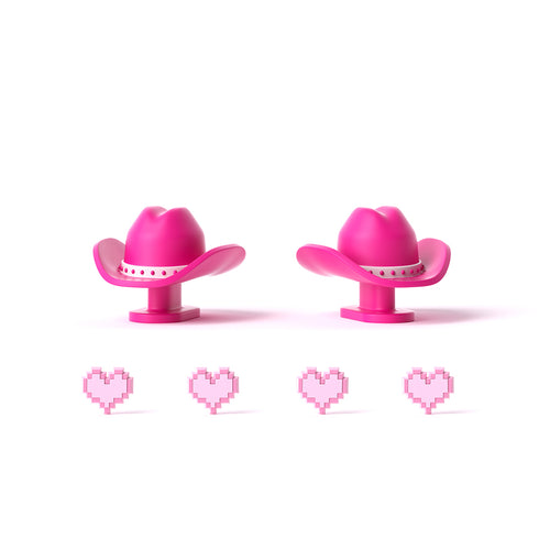 Pinne da Bambola e Occhi a Cuore Pixelati per Sharkicks Pro