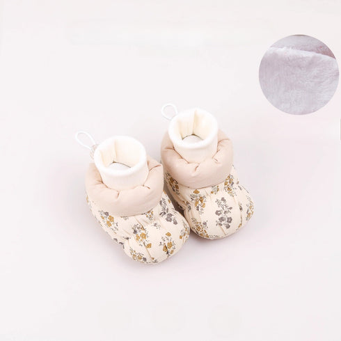 Cozy Puffy Patterned Infant Boots