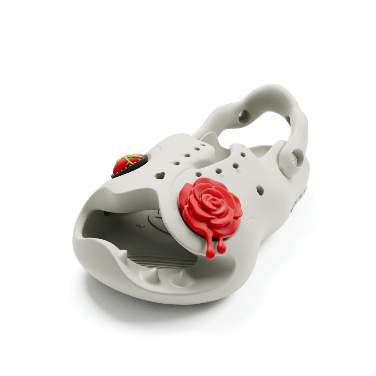 Rose Mr Skully Slide | HelloSlippers™ – Hello Slippers display picture 3