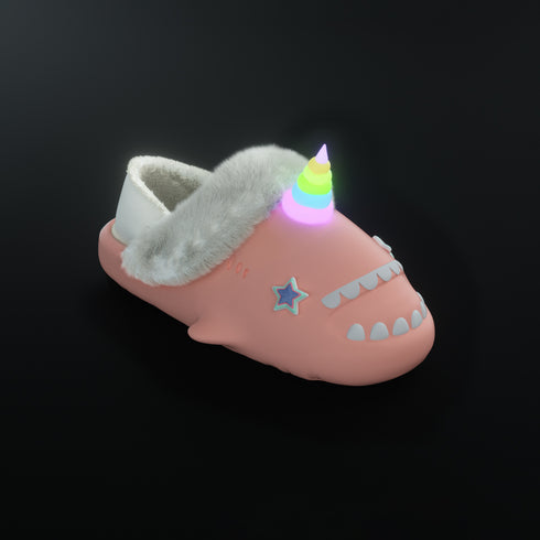 Sharkicks Pro - Winter Unicorn Blue Star Eyes Heel-covered