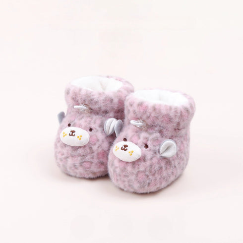 Cozy Giraffe Fleece Ankle Boots