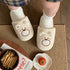 Teddy Bear Snout Fleece Slippers