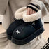 Bow Knot Fuzzy Cuff Snow Boots
