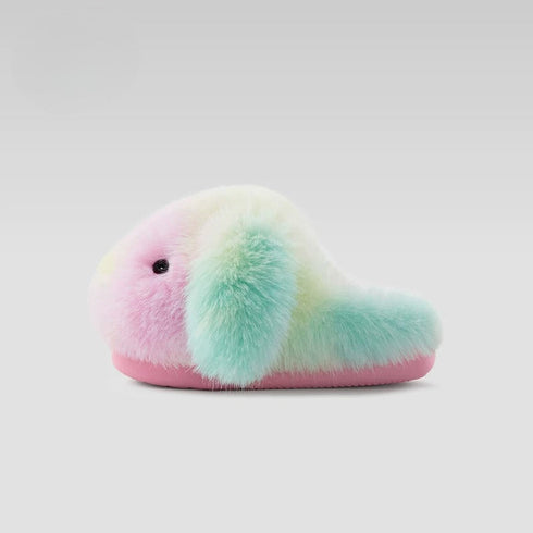 Wobbly Bunny Ear Plush Slippers
