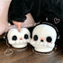 Spooky Halloween Skull Plush Slippers