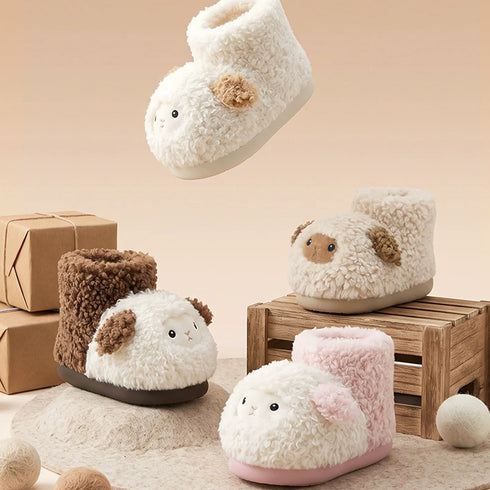 Sherpa Lamb Face Lounging Boots
