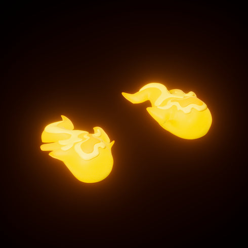 Mr Skully용 불꽃 해골 액세서리