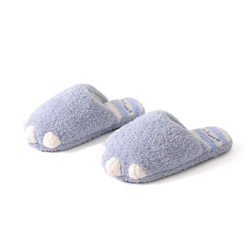 Playful Paw Design Plush Slippers