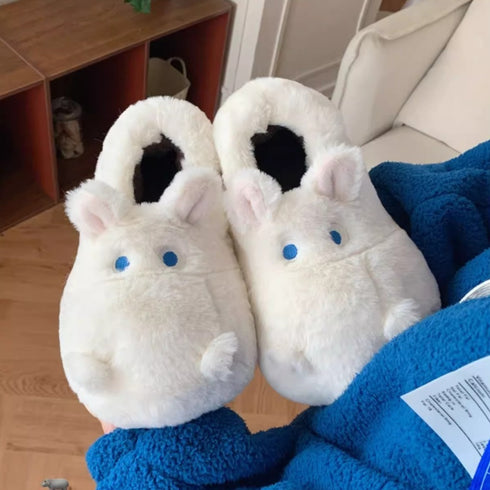 Snuggly Hippo Slippers