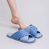 Polka Dot Crisscross Soft Slides