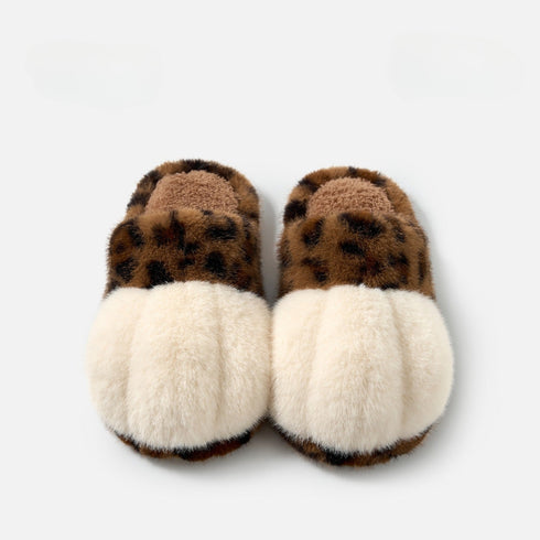 Plush Kitty Paw House Slippers
