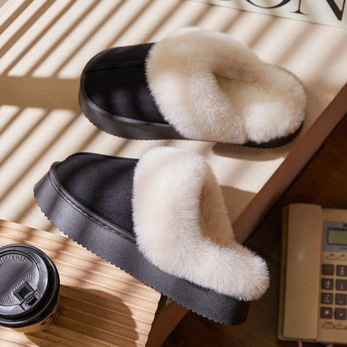 Velvety Puff Slippers