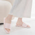 Satin Band Quilted Comfort Slides