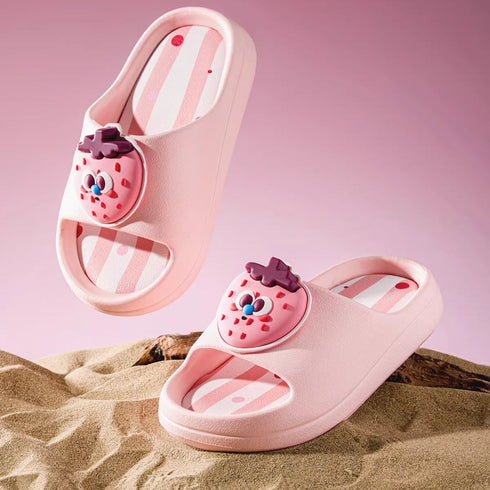 Cartoon Fruit Striped Kids Slides