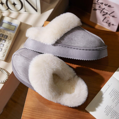 Velvety Puff Slippers