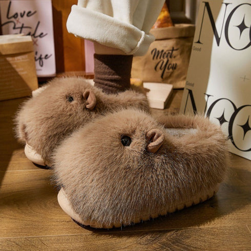 Sleepy Capybara Slippers