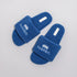 Fuzzy Crown Embroidered Lounge Slides