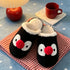 Cartoon Penguin Pompom Plush Slippers