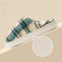 Retro Plaid Chunky Platform Slippers
