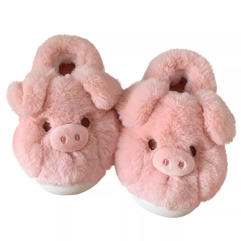 Plush Pig Face Slippers