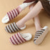 Wavy Stripe Plush House Slippers