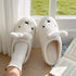 Bunny Ears Fleece Slippers