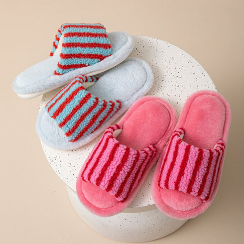 Stripe Clash Slippers