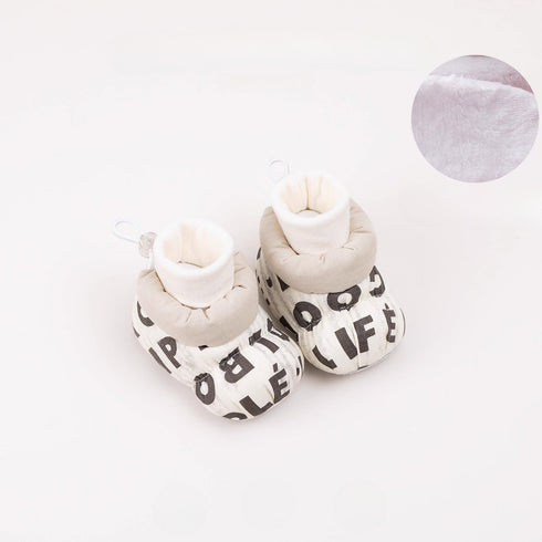 Cozy Puffy Patterned Infant Boots