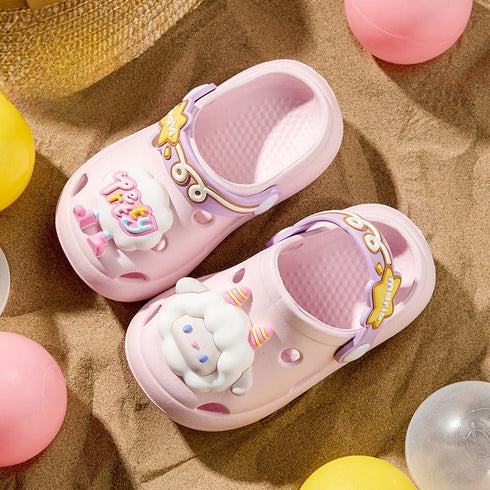 Playful 3D Cartoon Animal Clogs