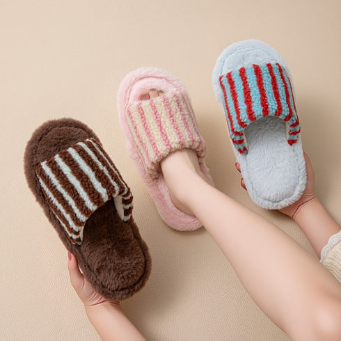 Stripe Clash Slippers