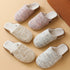 Bouclé Tweed Plush-Lined Slippers