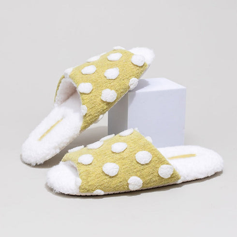 Puffy Dot Lounge Slippers