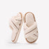 Plush Cross Band Fuzzy Slippers