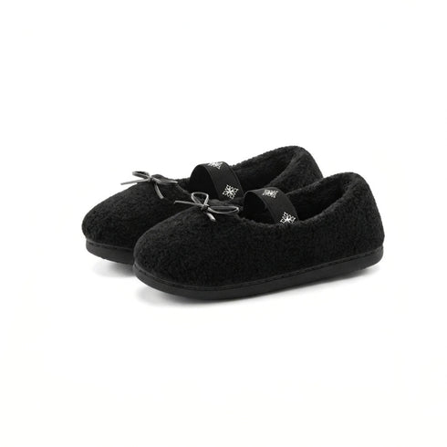 Fleece Ballet Mary Jane Slippers