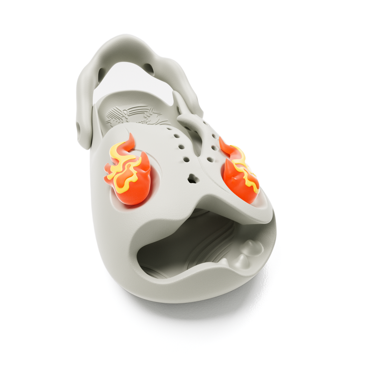 Flame Skull Mr Skully Slide | HelloSlippers™ – Hello Slippers