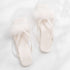 Feather Puff Strap Flip Flops