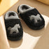 Plaid Rocking Horse Plush Slippers