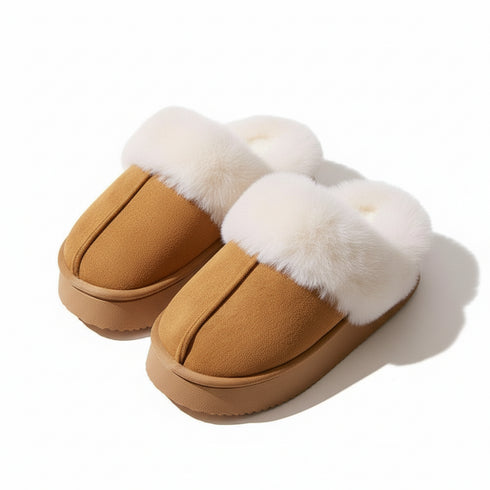 Velvety Puff Slippers