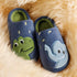 Embroidered Animal Fleece Indoor Slippers