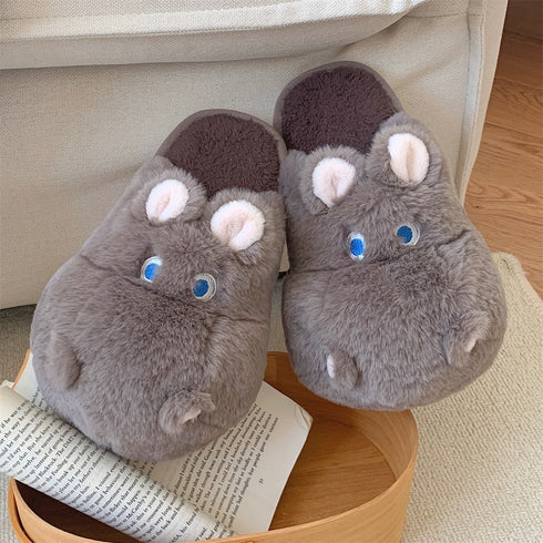Snuggly Hippo Slippers