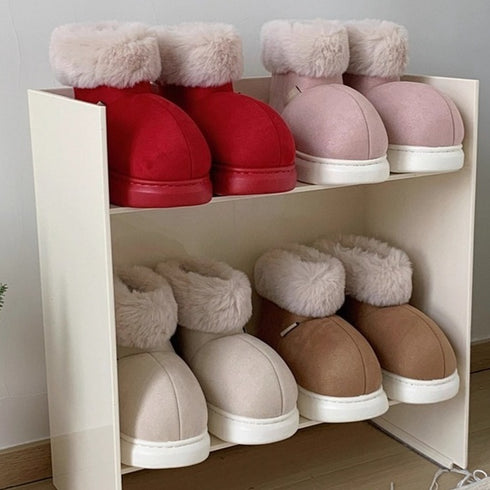 Cozy Plush Cuff Ankle Boots