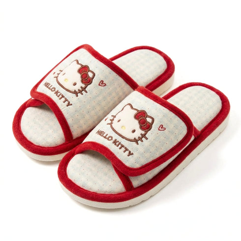 Hello Kitty Adjustable Gingham Slides